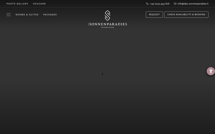 Screenshot stránky das-sonnenparadies.it