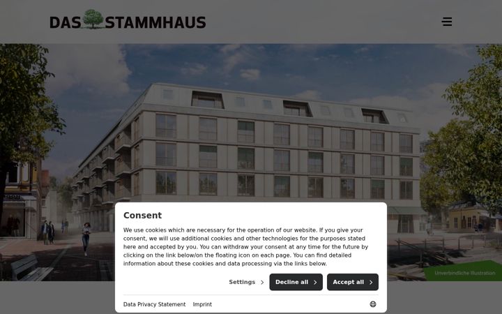 Screenshot of das-stammhaus.de