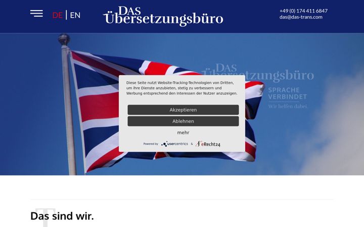 Screenshot of das-trans.com