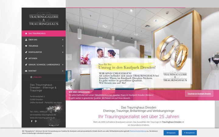 Screenshot of das-trauringhaus.de
