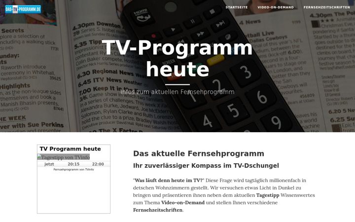 Screenshot of das-tv-programm.de
