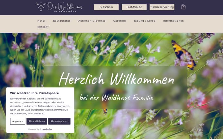 Screenshot of das-waldhaus.com