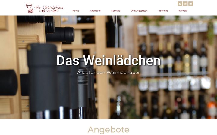 Ekrano kopija das-weinlaedchen.de