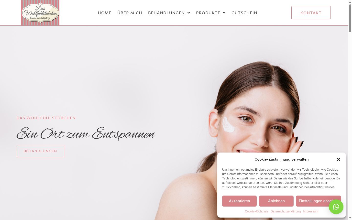 Capture d'écran de la bannière de consentement affichée avant toute interaction
