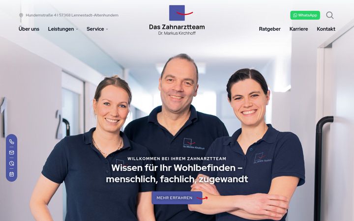Screenshot of das-zahnarztteam.de