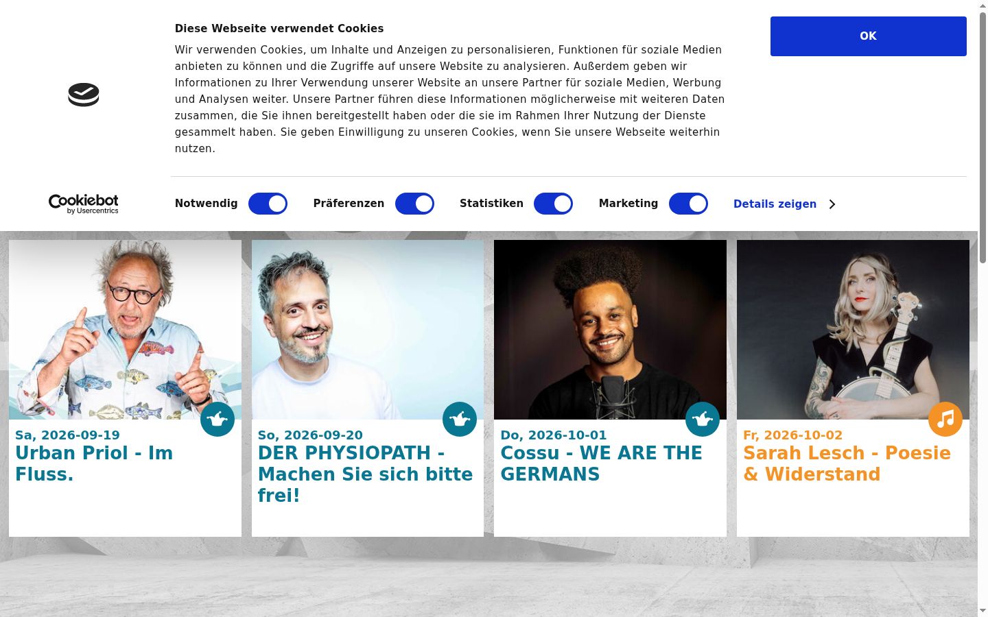 Snímek obrazovky baneru souhlasu zobrazeného před jakoukoli interakcí