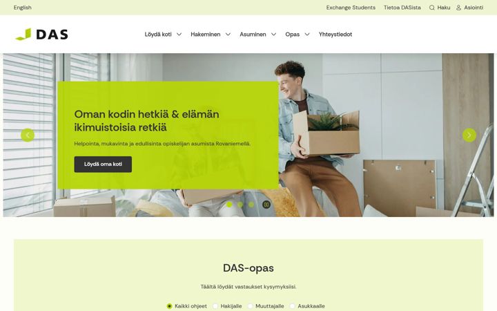 Screenshot di das.fi