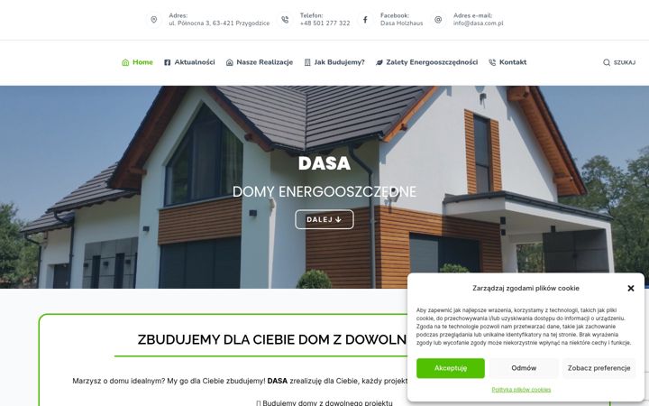 Screenshot of dasa.com.pl