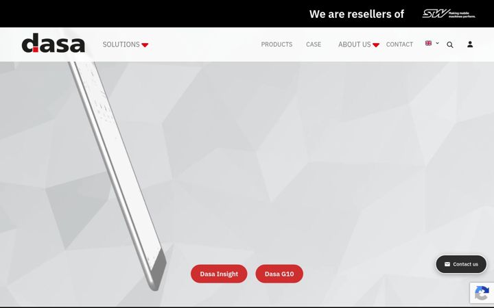 Screenshot of dasa.se