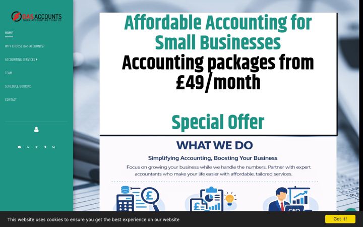 Ekrānuzņēmums no dasaccounts.co.uk