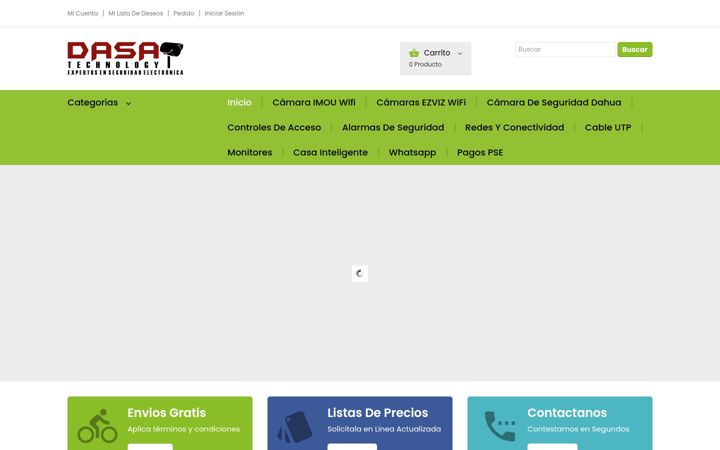 Captură de ecran a dasacctv.net