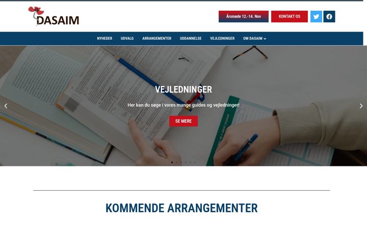 Screenshot of dasaim.dk