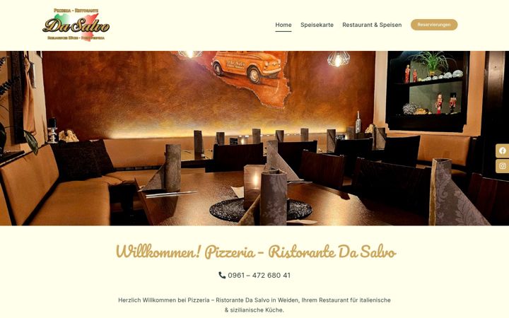 Screenshot of dasalvo-weiden.de