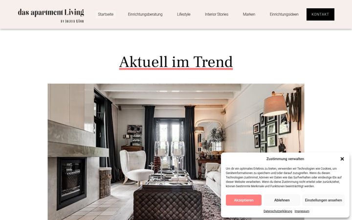Screenshot of dasapartmentliving.de