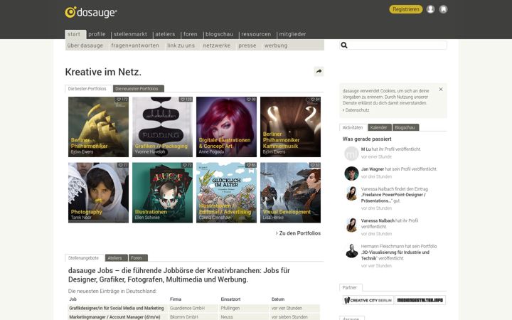Screenshot of dasauge.de