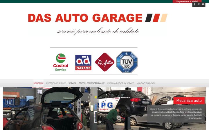 Screenshot von dasautogarage.ro