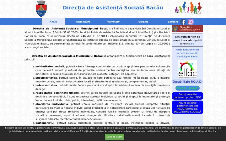 Screenshot of dasbacau.ro