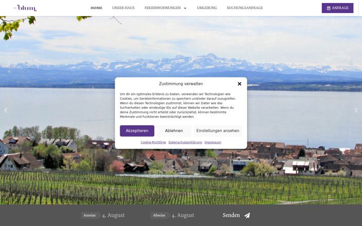 Screenshot of dasblum.de
