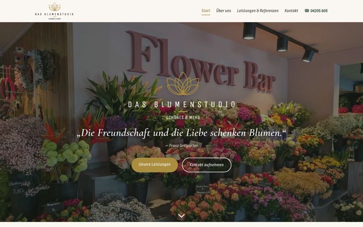 Screenshot of dasblumenstudio.de
