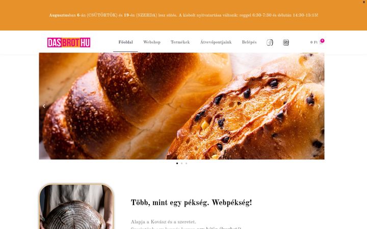 Zrzut ekranu dasbrot.hu