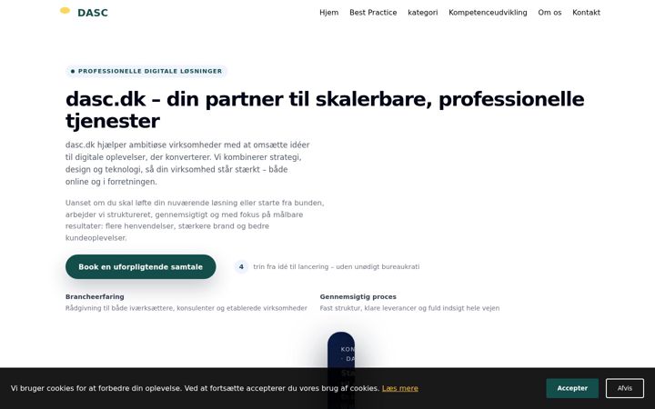 Screenshot of dasc.dk