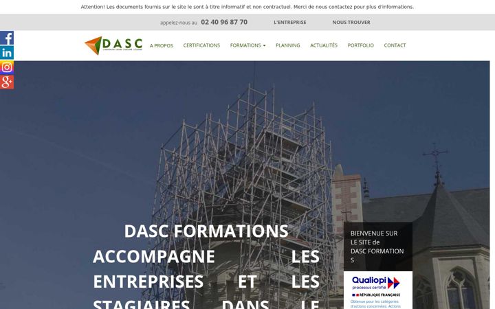 Zrzut ekranu dasc.fr