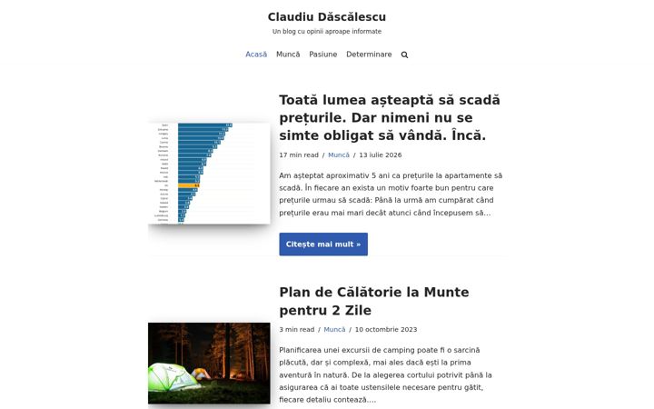 Screenshot of dascalescu.ro