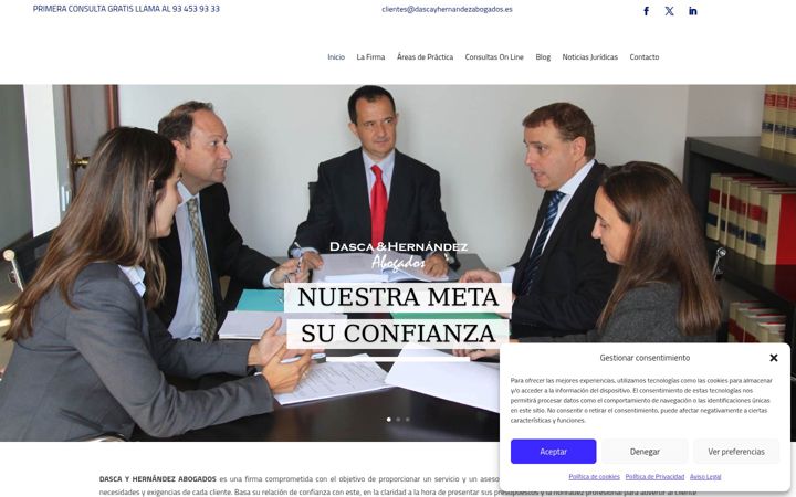 Screenshot von dascayhernandezabogados.es