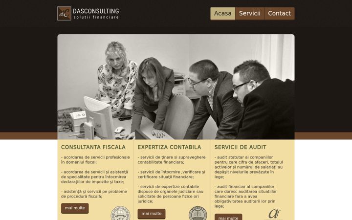 Capture d'écran de dasconsulting.ro