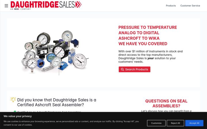 Screenshot of dascosales.com