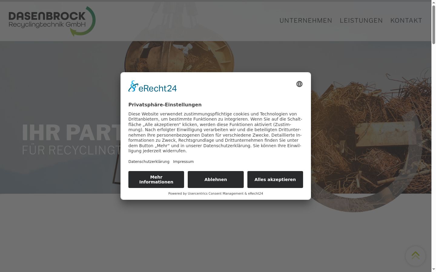Screenshot tal-banner tal-kunsens muri qabel kwalunkwe interazzjoni