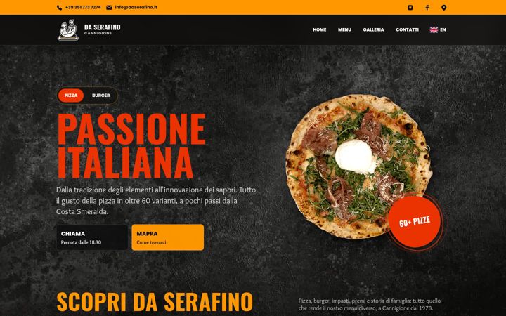 Screenshot of daserafino.it
