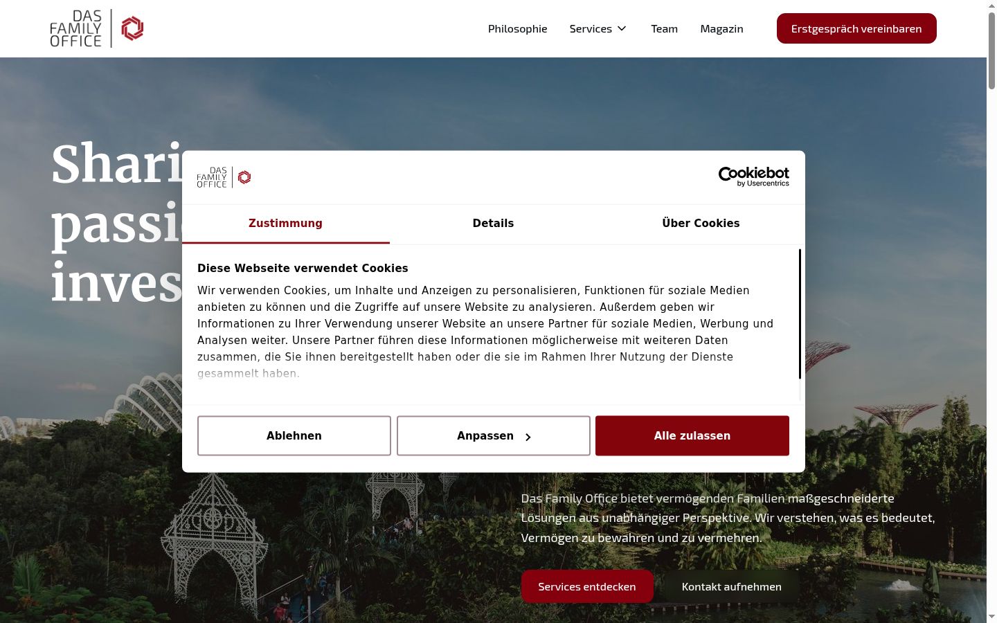 Snímka obrazovky banera súhlasu zobrazeného pred akoukoľvek interakciou