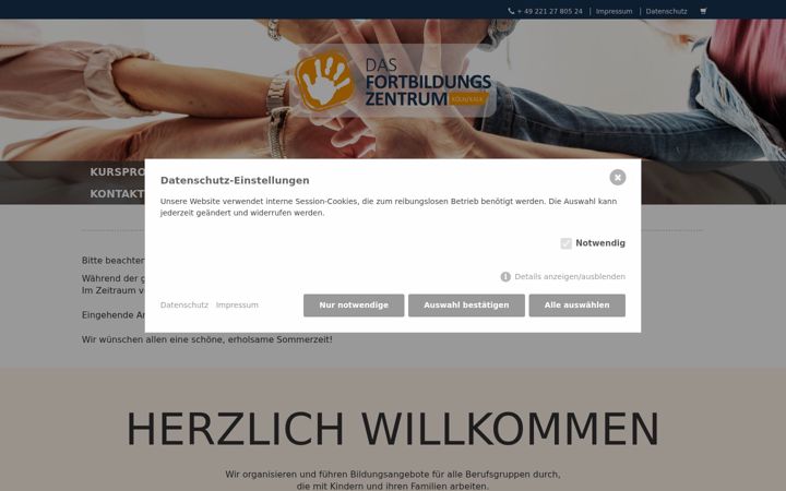 Screenshot of dasfortbildungszentrum.de