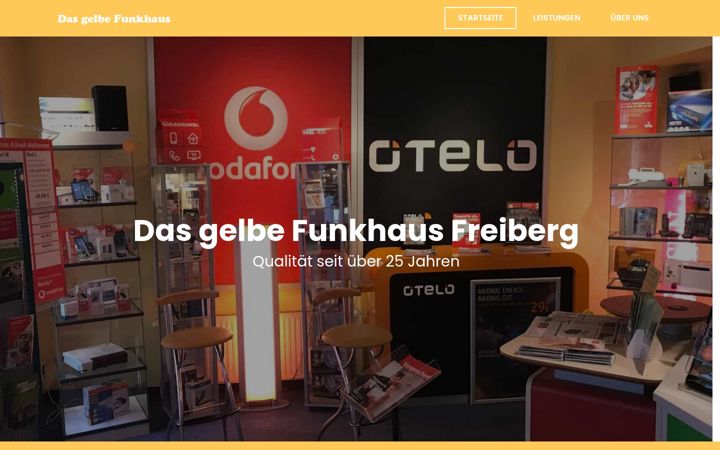 Screenshot of dasgelbefunkhaus.de