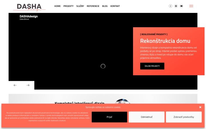 Screenshot of dashadesign.sk
