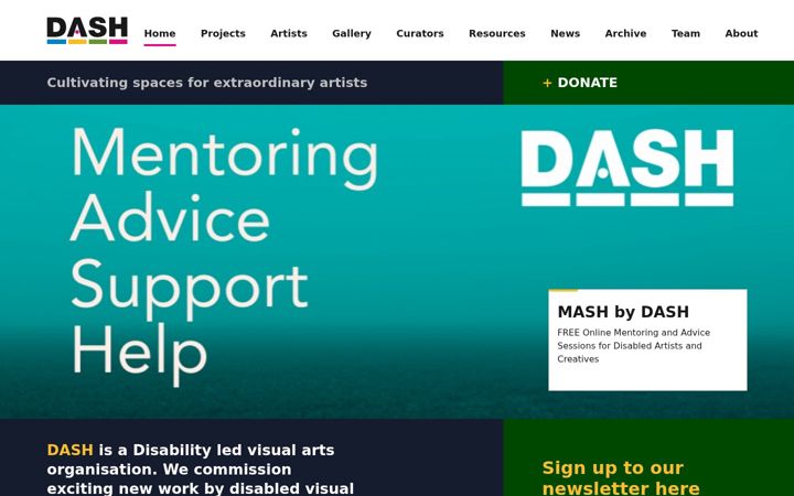 Screenshot of dasharts.org