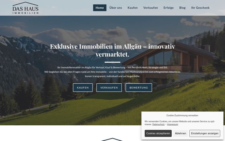 Screenshot of dashaus-immobilien.de