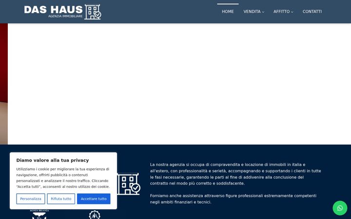 Posnetek zaslona dashausimmobiliare.it