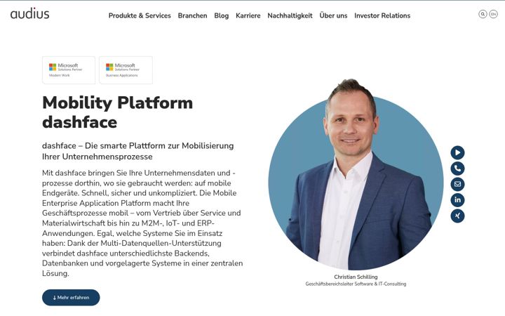 Screenshot of dashface.com