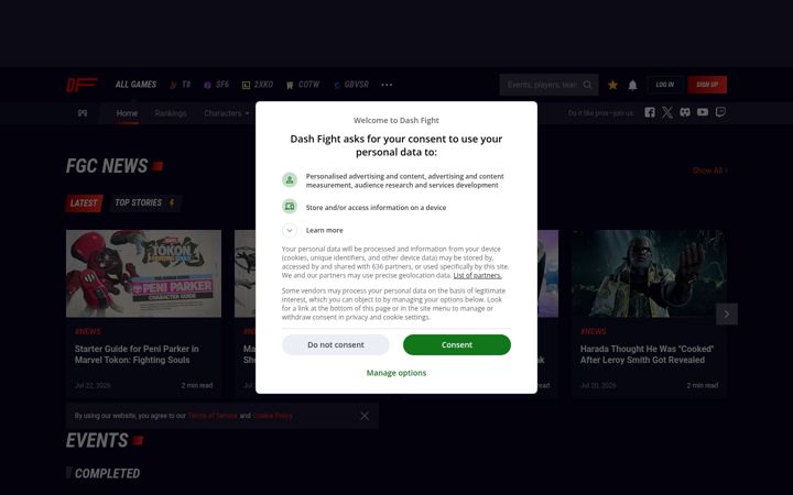 Screenshot van dashfight.com