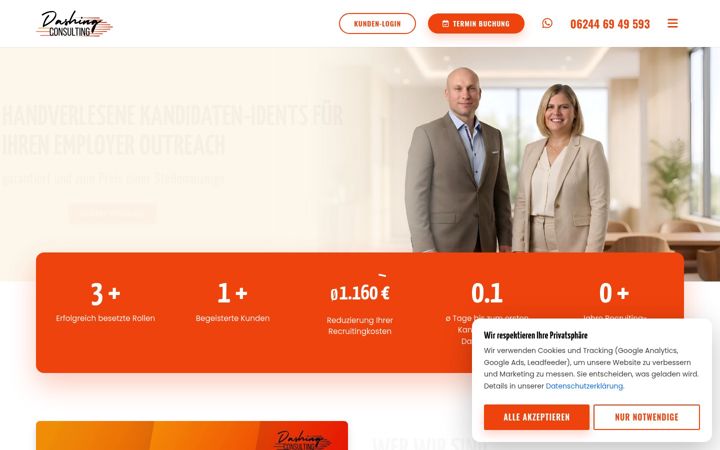 Screenshot of dashingconsulting.de