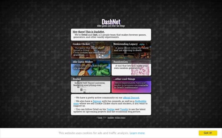 Screenshot di dashnet.org