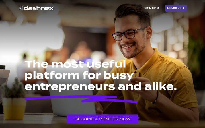 Screenshot of dashnex.com