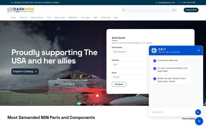 Screenshot of dashnsn.com