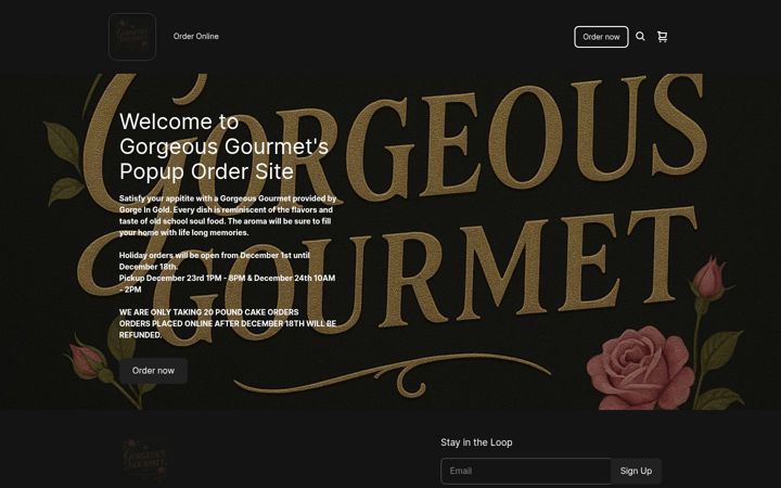 Snimka zaslona za dashofgorgeousgourmet.com