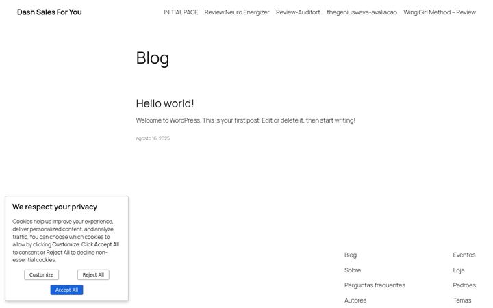 Screenshot of dashsalesforyou.com