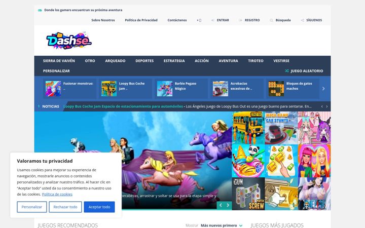 Screenshot of dashse.com