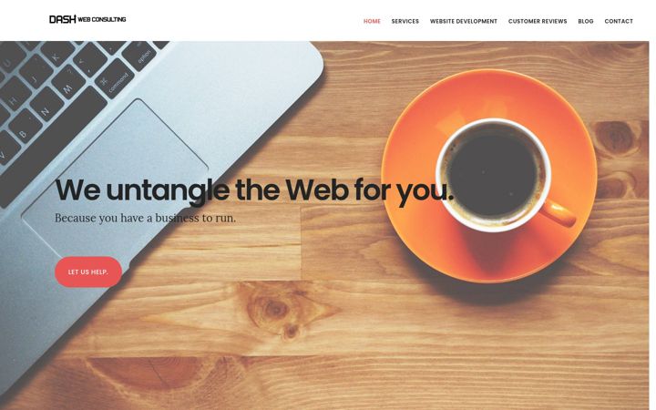 Screenshot of dashwebconsulting.com