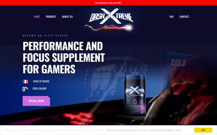 Screenshot of dashxtreme.com